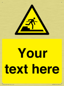 Custom warning Submerged step or steps